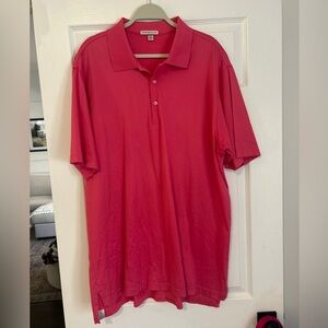 Peter Millar Men’s Pink Polo Shirt XXL Golf Shirt